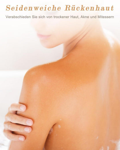 Rückenbürste Duschbürste mit Langem Stiel und Doppelseitigem