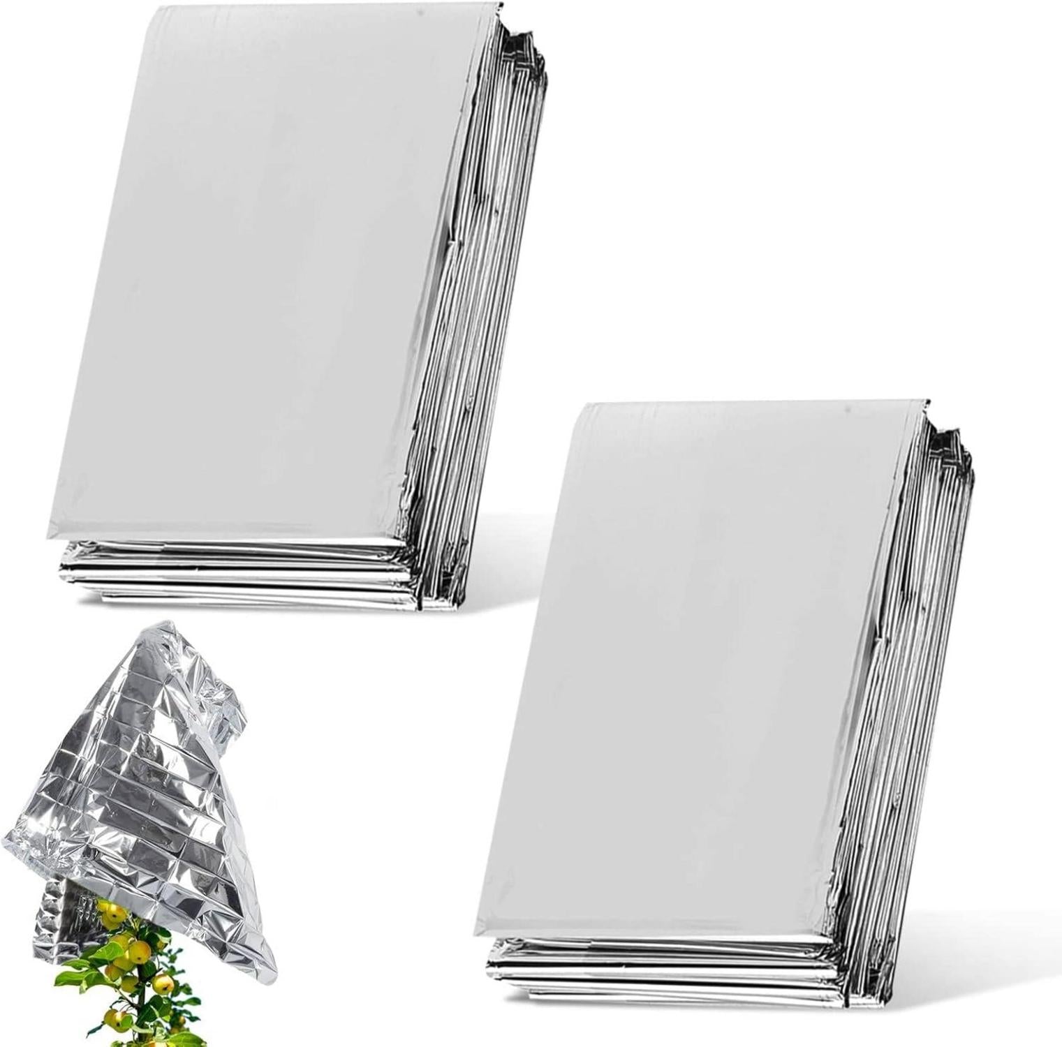 2er Pack Pflanze Reflektierende Film PETP-Folie 210×120cm Garten Gewächshaus