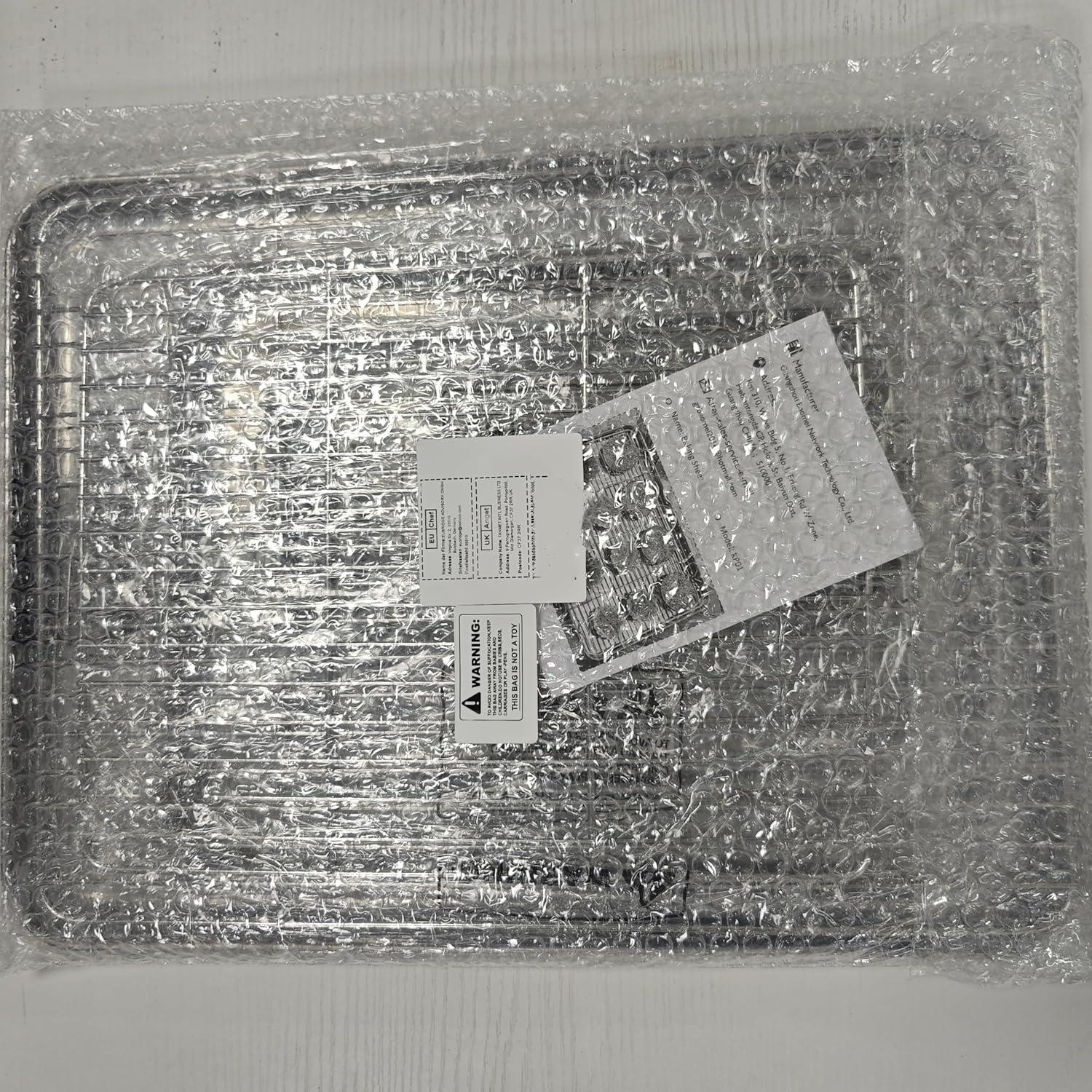 Edelstahl Backblech Set 2 Stück 22.9 x 17.8 x 2.5 cm Spülmaschinenfest
