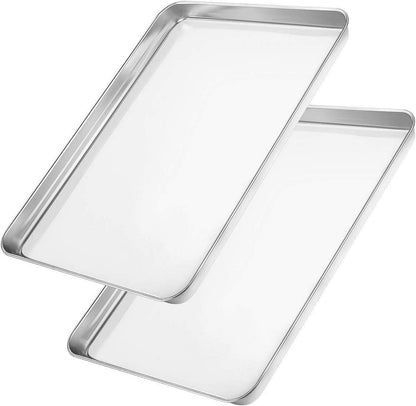 Wildone Backblech Set Edelstahl 25.4x20.3x2.5cm Spülmaschinenfest