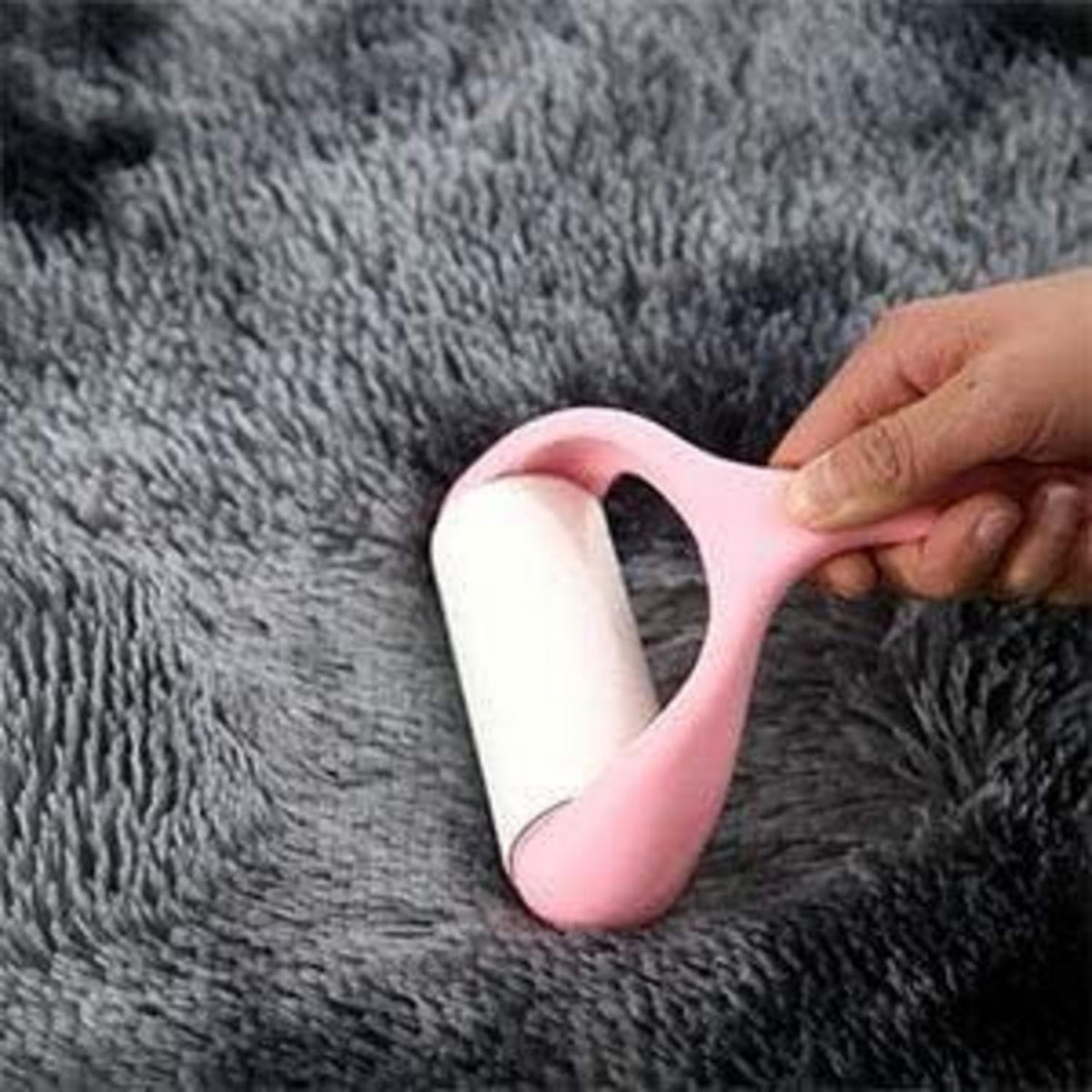 Weicher Shaggy Teppich, rutschfest, flauschig, Schwarz Grau 80x120 cm