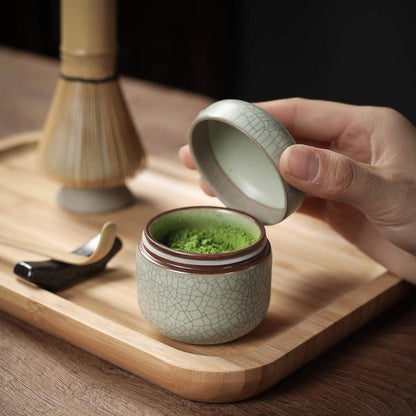 Japanisches Matcha-Teeset Bambus 10-teilig für Teezeremonie