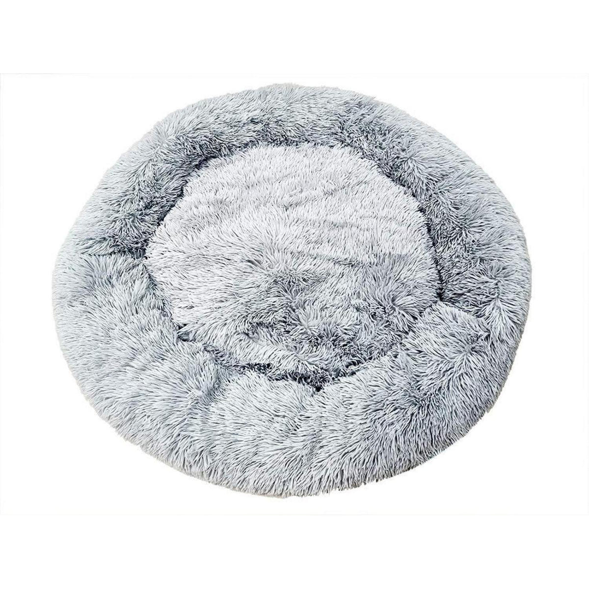 Deluxe Hundebett Sofa – Rundes Plüschkissen 120 Grau