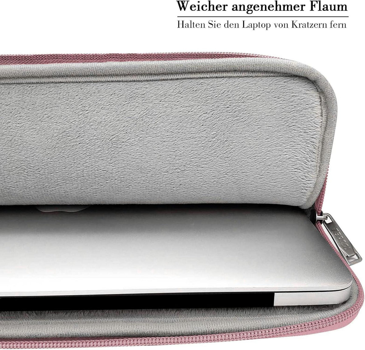 TECOOL 14 Zoll Laptoptasche Hülle Wasserdicht Schutzhülle Rosa