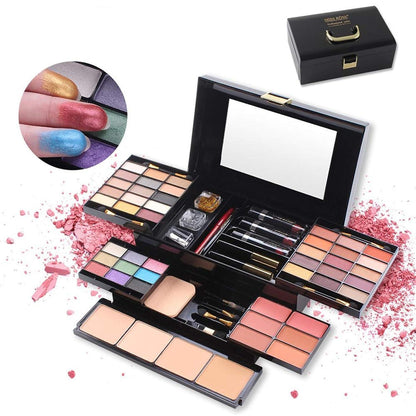 54-teiliges Make-up Set – Schminkkoffer für Gesicht, Augen & Lippen