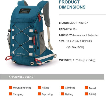 MOUNTAINTOP Wanderrucksack 35L Trekkingrucksack Outdoor Camping