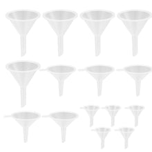 15x Mini Trichter Set aus Kunststoff – Für Küche, Labor & Kosmetik