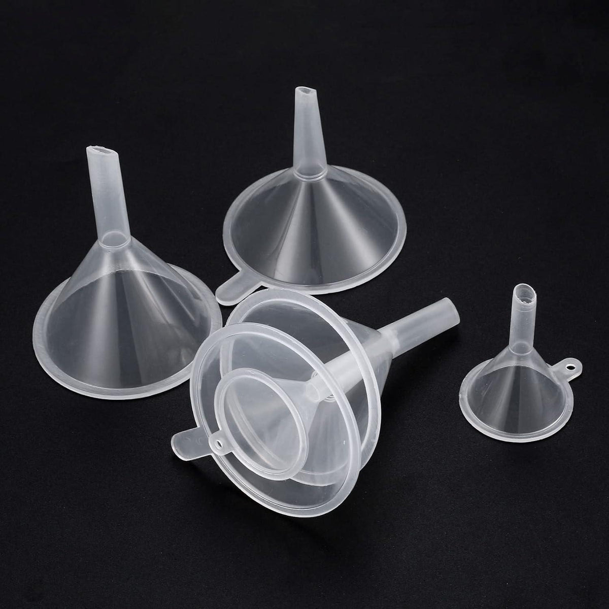 15x Mini Trichter Set aus Kunststoff – Für Küche, Labor & Kosmetik