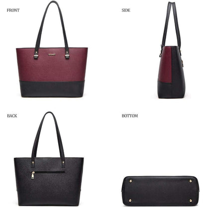 Damen Handtasche Tote Schultertasche Umhängetasche