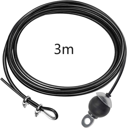 Fitness Stahlseil für Latzug Kabelzug Heim Gym 3m