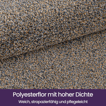 Fußmatte Innen rutschfest Braun-blau 90x150 cm
