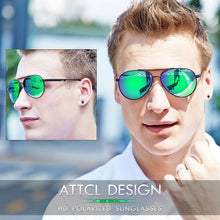 Polarisierte Vintage Pilotenbrille UV400 Schutz Herren