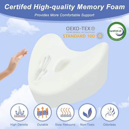 Orthopädisches Memory Foam Kniekissen Beinkissen für Seitenschläfer