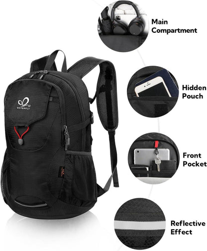 Ultraleichter Faltbarer Wanderrucksack mit Nassfach 30L