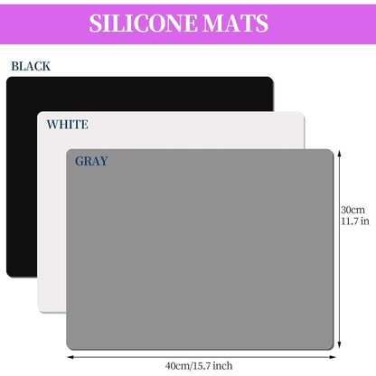 Silikonmatte 3er Set 30x40 cm rutschfest Antihafte