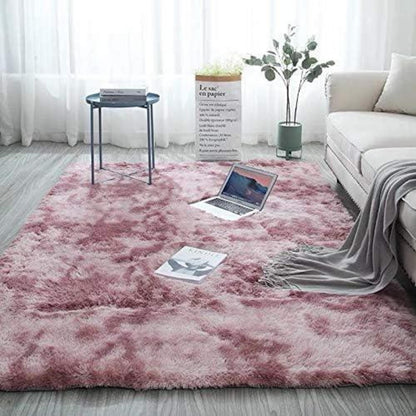 Flauschiger Kunstpelz Teppich für Wohnzimmer Schlafzimmer Kinder