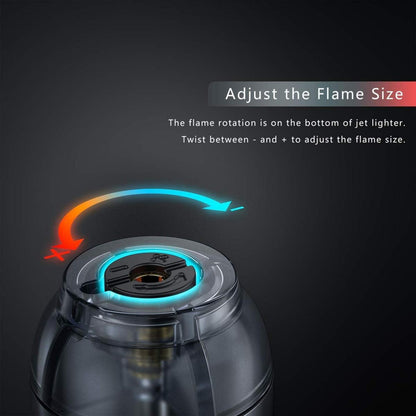 2er Pack Sturmfeuerzeug Jetflamme Gas Lighter für Männer Neu