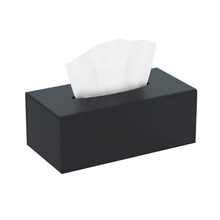 Acryl Taschentuchbox Schwarz – Magnetabdeckung für Bad & Co.