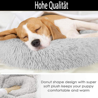 XXL Kuscheliges Hundebett Donut – Orthopädisch & Waschbar