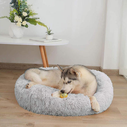 XXL Kuscheliges Hundebett Donut – Orthopädisch & Waschbar