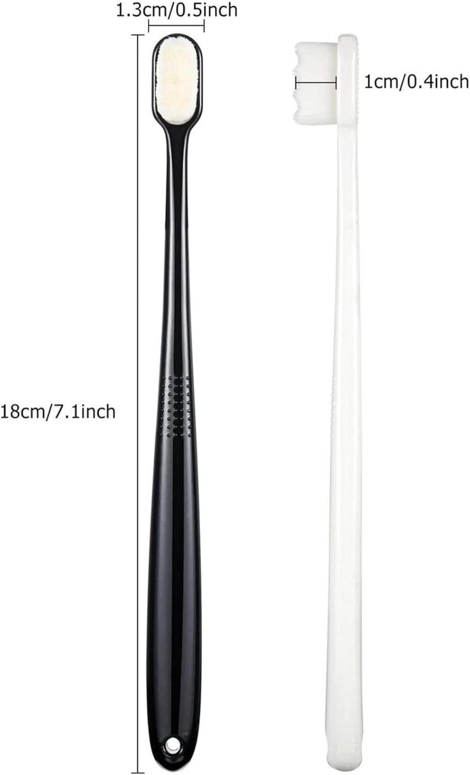 4 Stück Extra Weiche Nano Zahnbürsten für Empfindliches