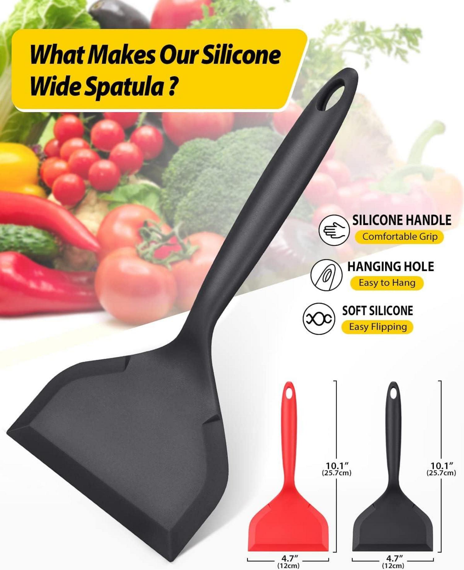 Silikon Spatel breit antihaftbeschichtet flexibler
