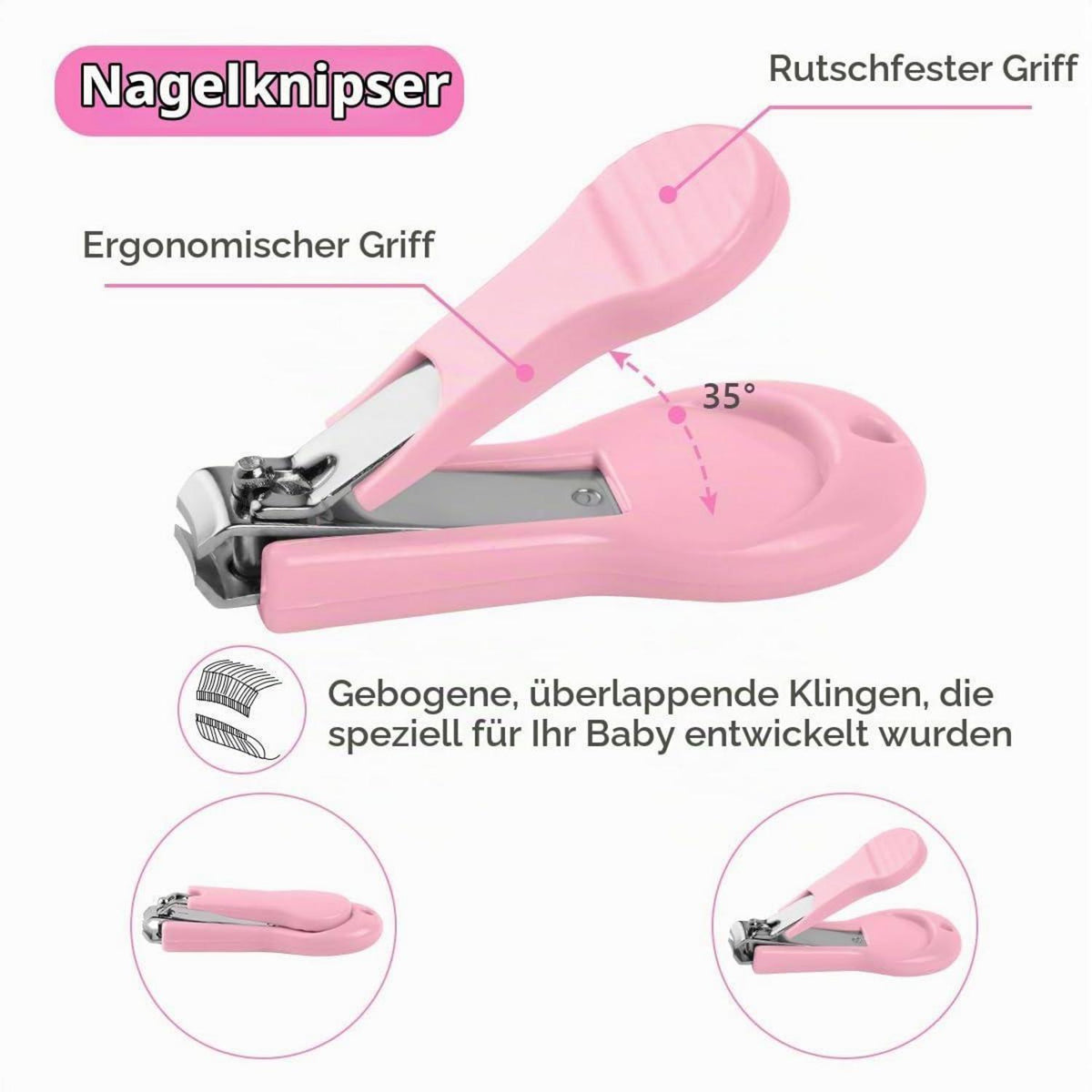Baby Nagelpflege Set 5-in-1 – Pflegeset für Neugeborene & Kleinkinder