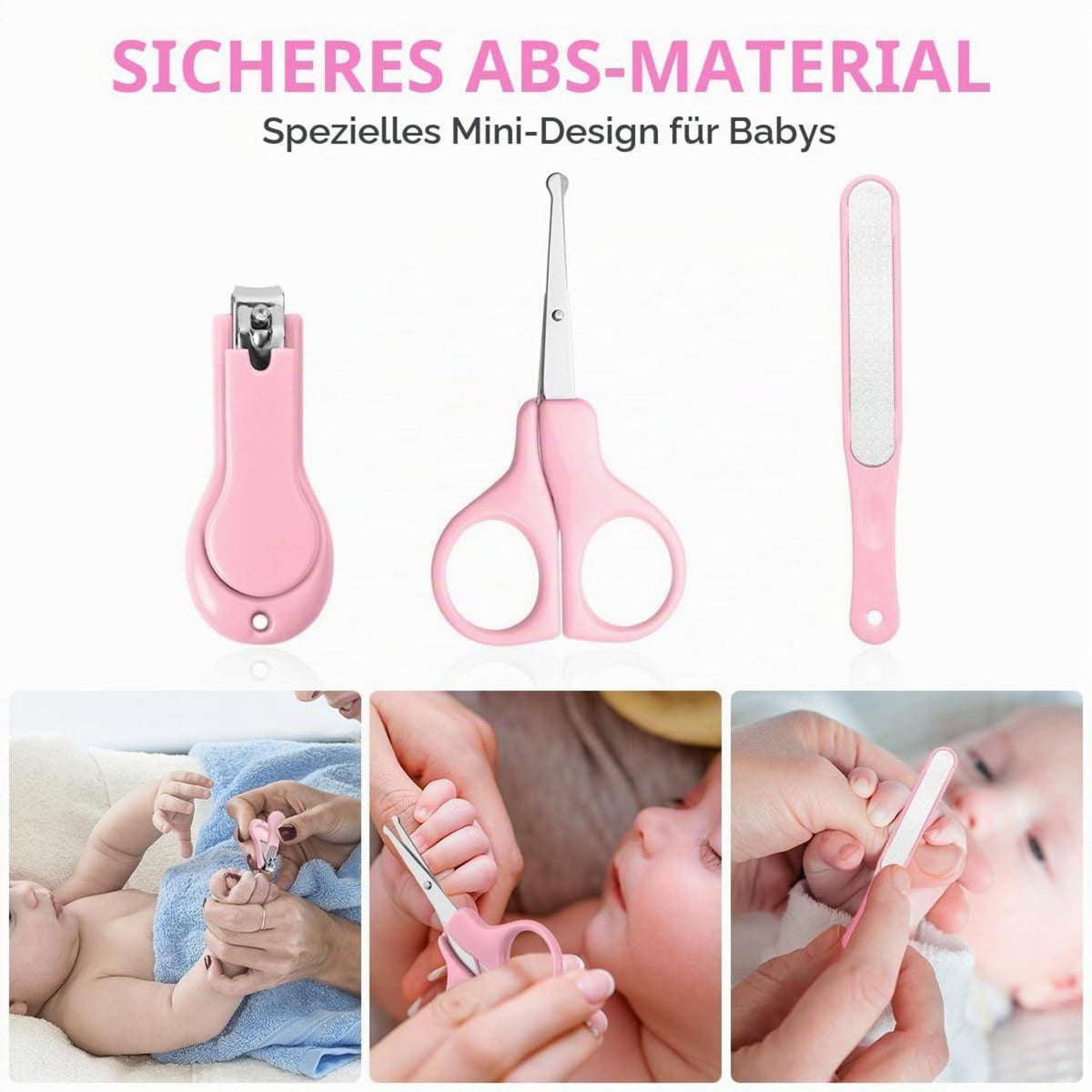 Baby Nagelpflege Set 5-in-1 – Pflegeset für Neugeborene & Kleinkinder