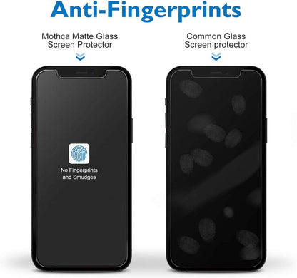 Mothca Panzerglas Displayschutzfolie für iPhone 12 Pro Max, 2 Stück 6,7 Zoll, Matt, 9H Härte