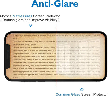 Matte Panzerglas Displayschutzfolie für iPhone 12 Pro/12 - 2 Stück