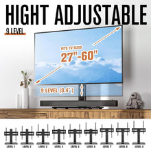 Universal TV-Ständer 27-60 Zoll verstellbar 9-Stufen-Höhe