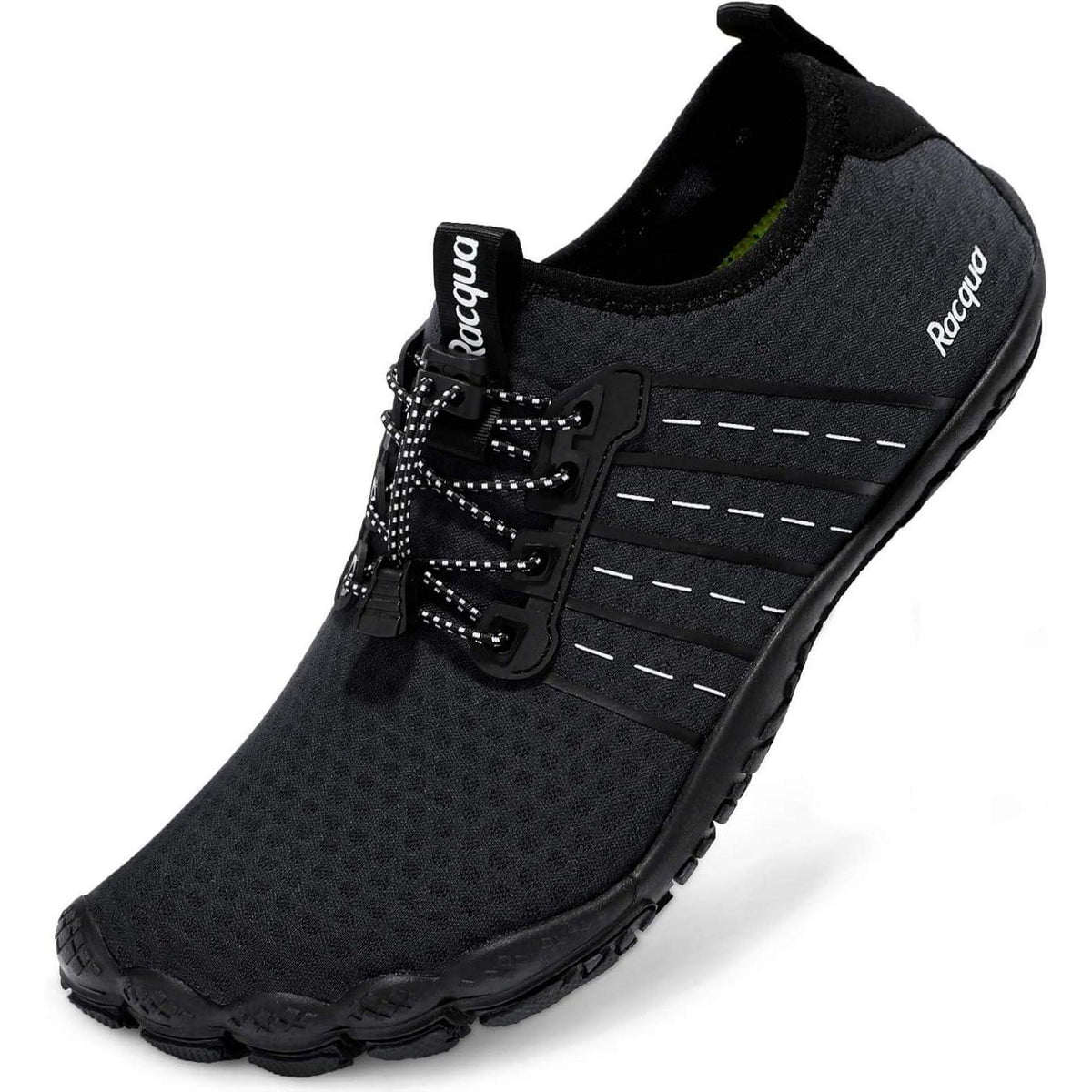 Aqua Schuhe Herren Damen Barfuß Wasserschuhe Schnelltrocknend Schwarz
