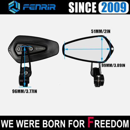 Motorrad Lenkerendenspiegel CNC Aluminium Blendschutz