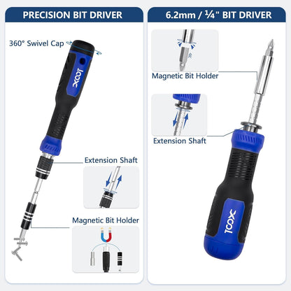 Schraubendreher Set 200 in 1 Magnetisch Mini Reparatur Werkzeug Kit