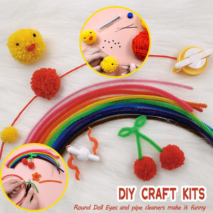 Pompom Maker Set 6 Größen Fluff Ball Weaver Werkzeug 10