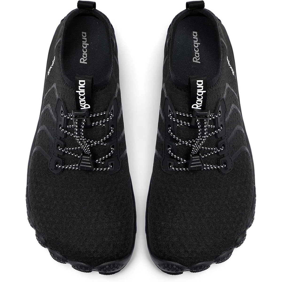 Aqua Schuhe Herren Damen Schnelltrocknend Barfußgefühl Schwarz