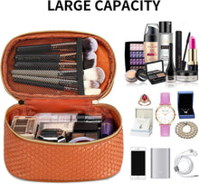 Kosmetiktasche Damen 3er-Set Make-Up-Taschen PU-Leder