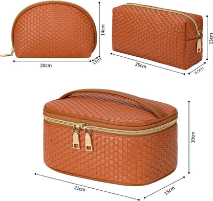 3er Set Make Up Taschen Kulturtaschen Damen Kosmetiktasche wasserdicht