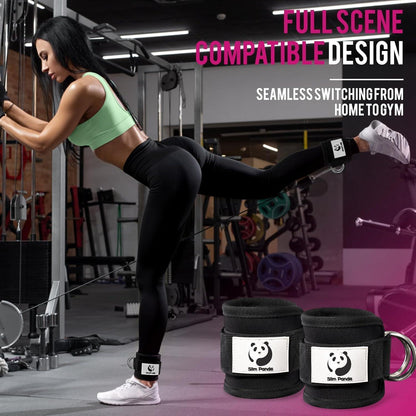 Premium Fußschlaufe Kabelzug Fitness Anklestraps verstellbar