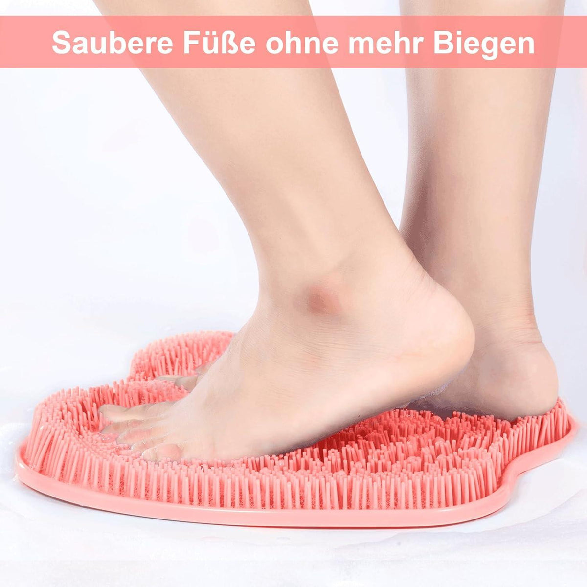 Fußbürste Massage Fußreinigung | Rutschfeste Matte Saugnäpfe