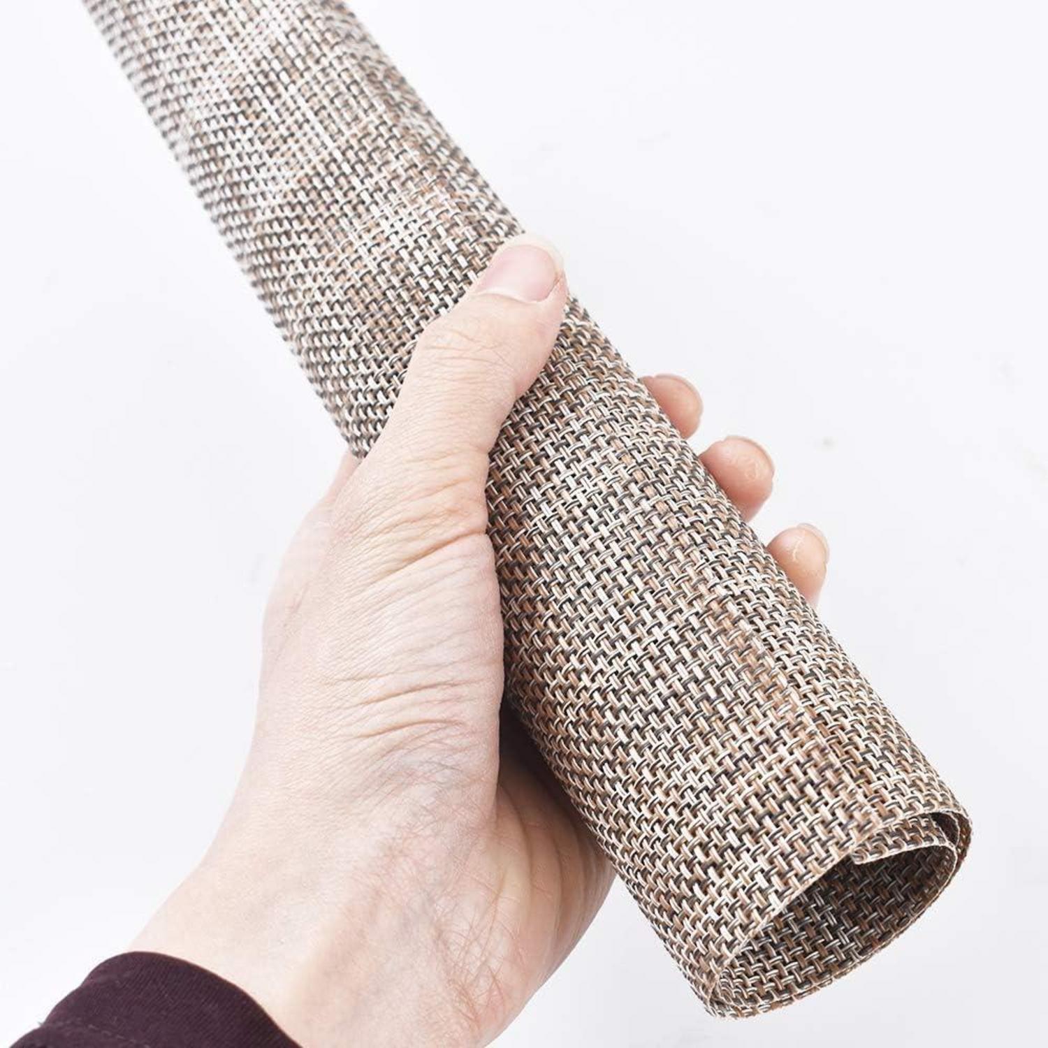 8er Set Tischset Crossweave Vinyl Woven Anti-Rutsch-Isolierung Linen