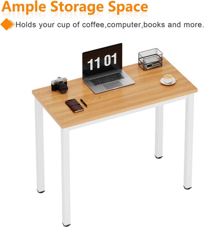 Kleiner Computertisch 80x40 cm Metallrahmen Bürotisch Home Office