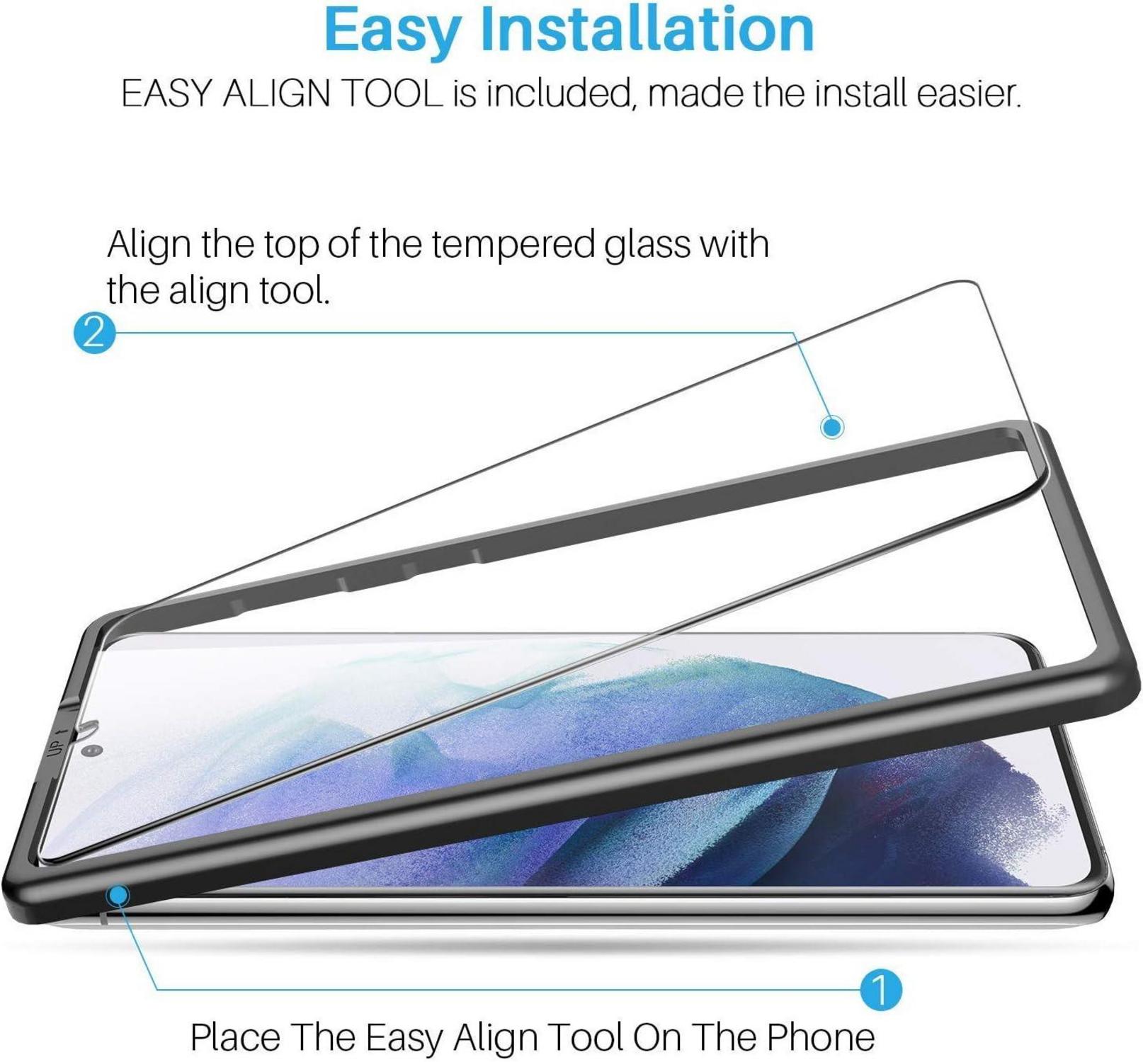 Schutzfolie Samsung Galaxy S21 Plus 4er Set 9H Härte Glasfolie Klar