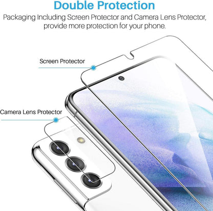 2x Displayschutz Samsung Galaxy S21 Plus 5G 4-teiliges Set 9H