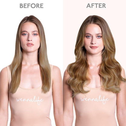 Clip in Echthaarverlängerung Balayage Schokoladenbraun-Honigblond