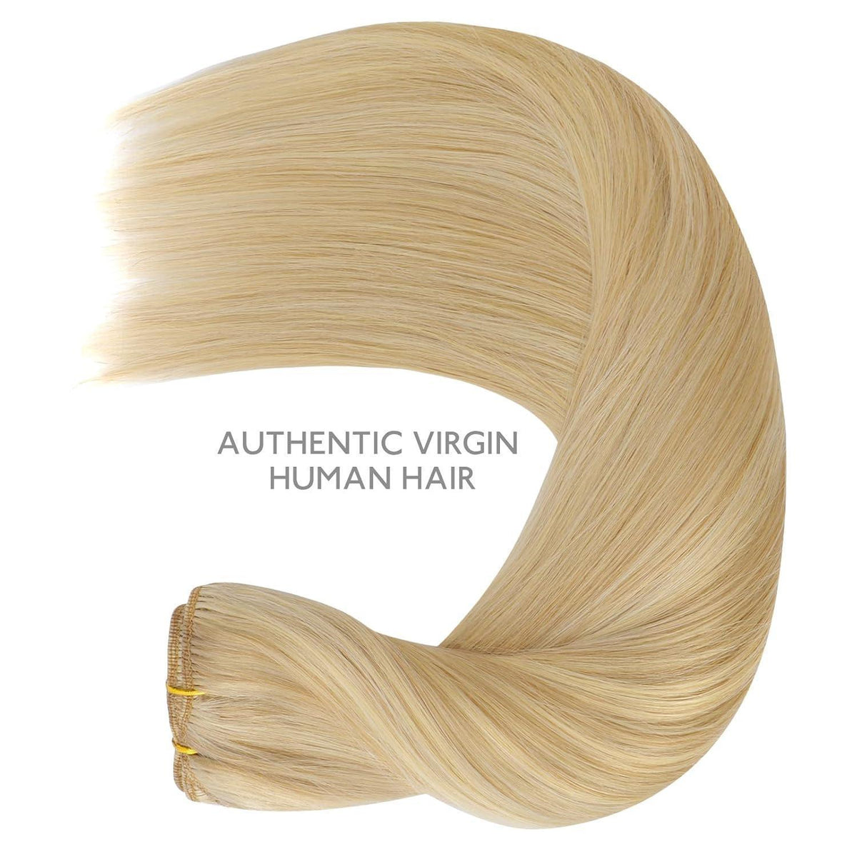 Echthaar Clip-Ins Hellblond Highlights 55cm