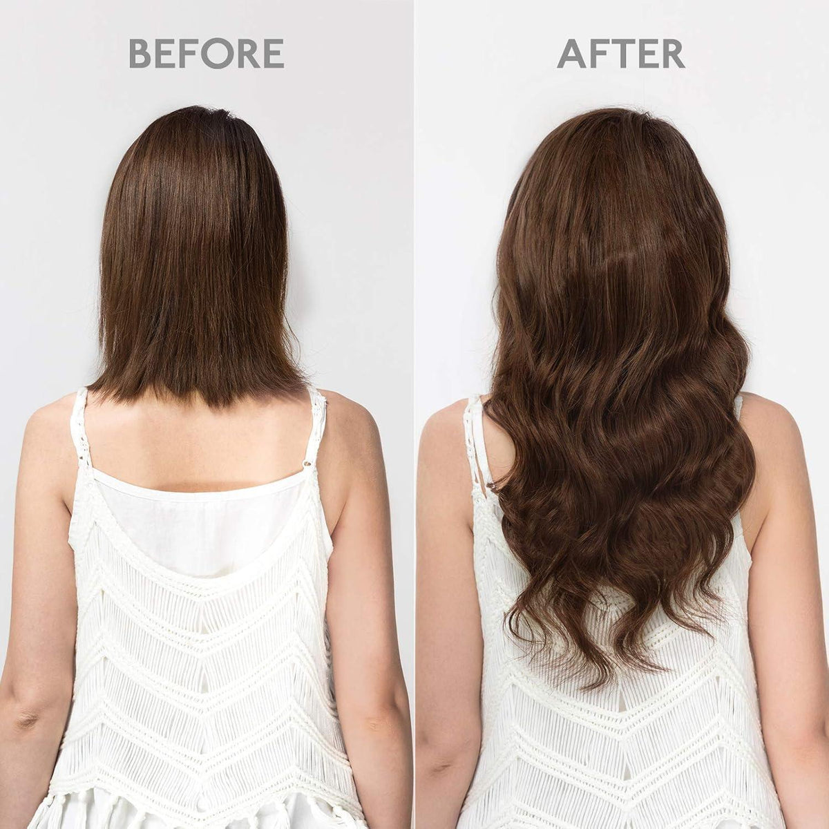 Echthaar Clip-Ins Schokoladenbraun 50cm 120g
