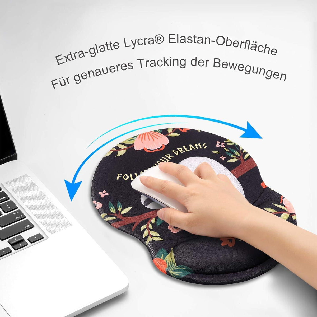 Ergonomisches Gelkissen Mousepad Handauflage rutschfest