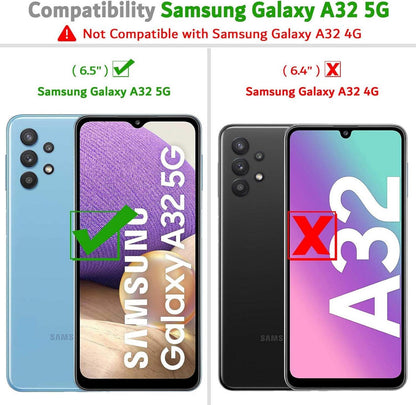 Samsung Galaxy A32 5G Handyhülle: Premium Leder Tasche