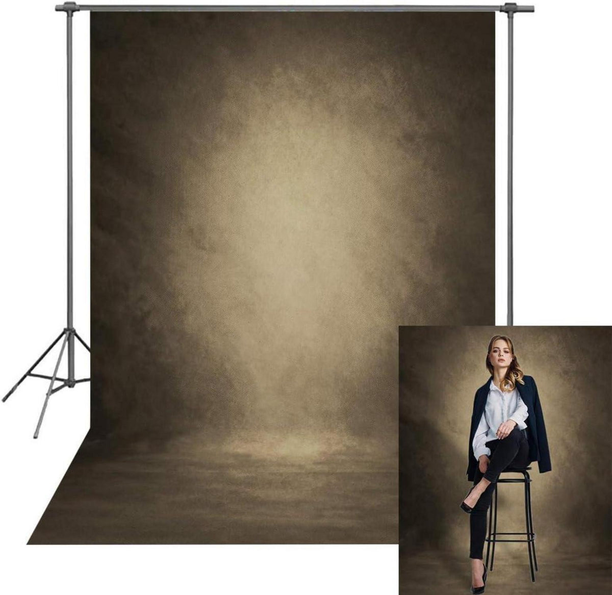 Retro Abstrakt Braun Textur Profi Fotografie Background 1,5 x 2,1 m